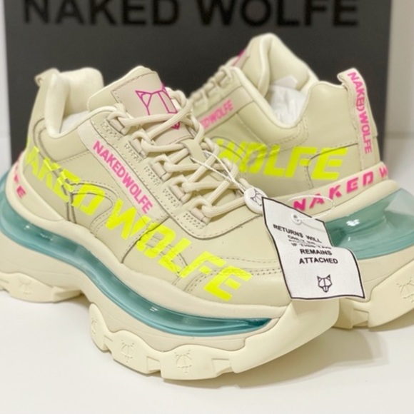 NAKED WOLFE DEAD STOCK* HOTTEST INFLUENCER SNEAKERS EVA! SZ 9 (Fits 8-9.) *Read* - Picture 10 of 10
